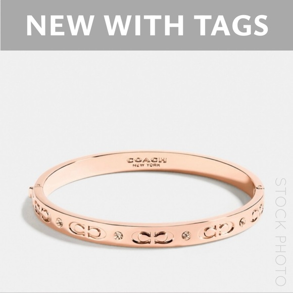 Coach Kissing C Hinged Bangle - Picture 1 of 3